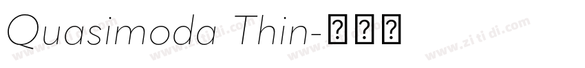 Quasimoda Thin字体转换